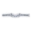 0.15ct Round Diamond Half Eternity Wedding Ring in 18ct White Gold