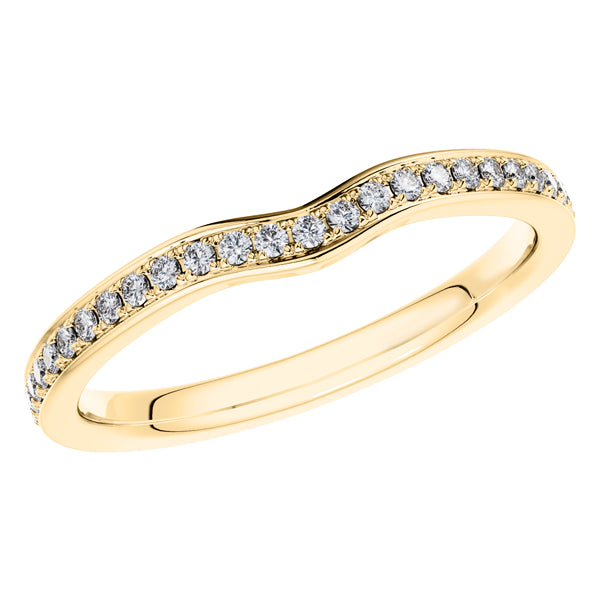 0.40ct Round Diamond Full Eternity Wedding Ring in 18ct Yellow Gold