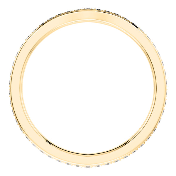 0.40ct Round Diamond Full Eternity Wedding Ring in 18ct Yellow Gold