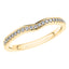 0.20ct Round Diamond Half Eternity Wedding Ring in 18ct Yellow Gold