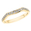 0.30ct Round Diamond Half Eternity Wedding Ring in 18ct Yellow Gold