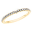 0.30ct Round Diamond Half Eternity Wedding Ring in 18ct Yellow Gold