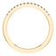 0.15ct Round Diamond Half Eternity Wedding Ring in 18ct Yellow Gold