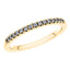 0.15ct Round Diamond Half Eternity Wedding Ring in 18ct Yellow Gold