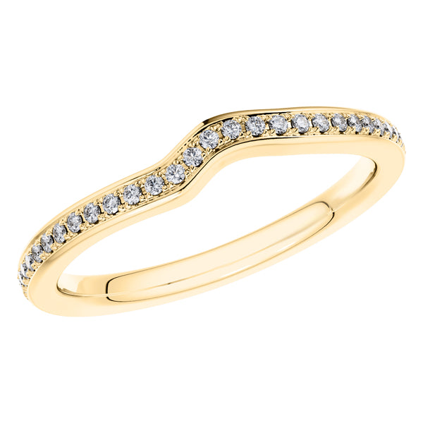 0.30ct Round Diamond Full Eternity Wedding Ring in 18ct Yellow Gold