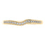 0.10ct Round Diamond Half Eternity Wedding Ring in 18ct Yellow Gold