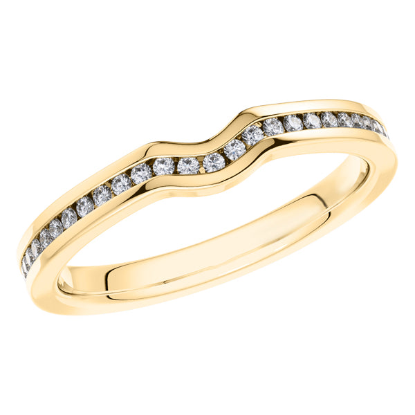 0.35ct Round Diamond Full Eternity Wedding Ring in 18ct Yellow Gold