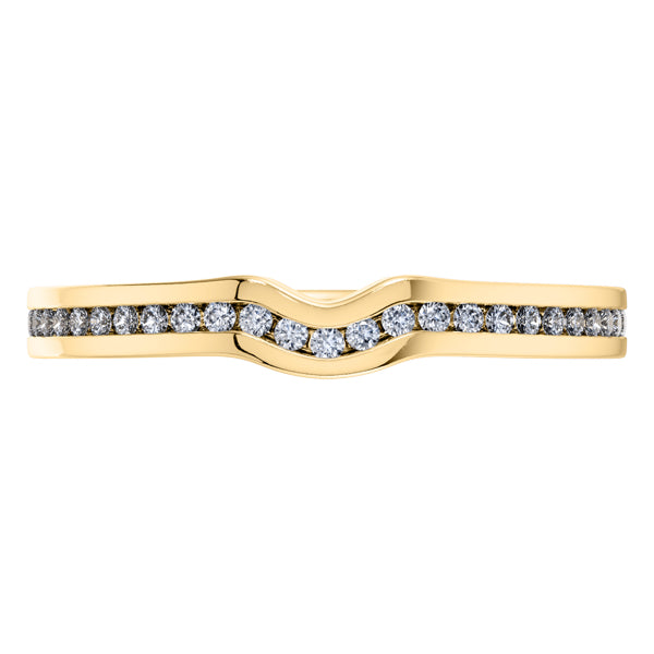 0.35ct Round Diamond Full Eternity Wedding Ring in 18ct Yellow Gold