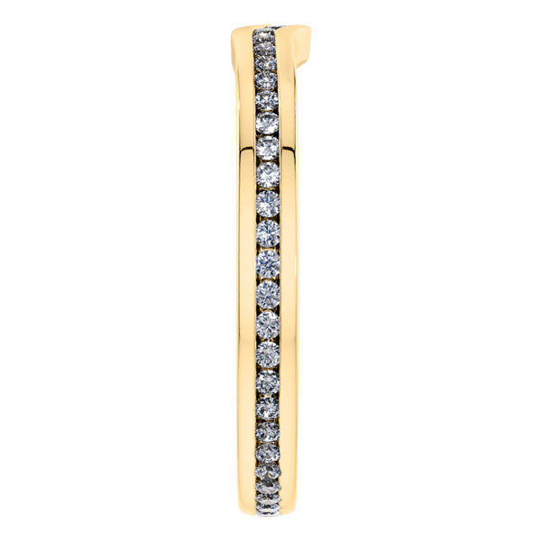 0.35ct Round Diamond Full Eternity Wedding Ring in 18ct Yellow Gold