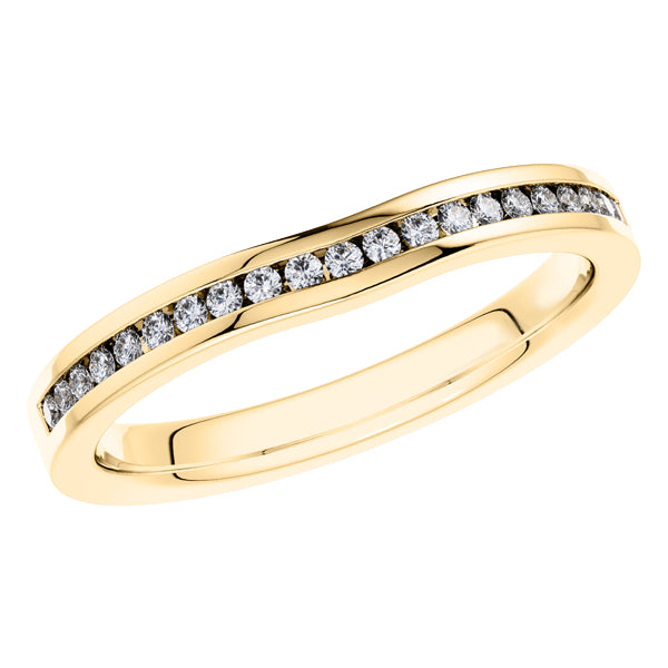 0.40ct Round Diamond Full Eternity Wedding Ring in 18ct Yellow Gold