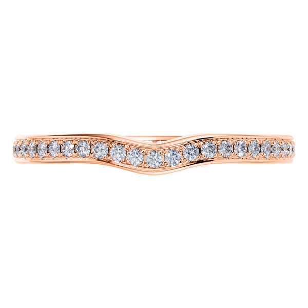 0.40ct Round Diamond Full Eternity Wedding Ring in 18ct Rose Gold