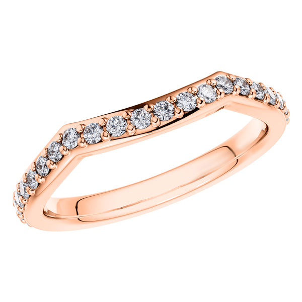 0.60ct Round Diamond Full Eternity Wedding Ring in 18ct Rose Gold