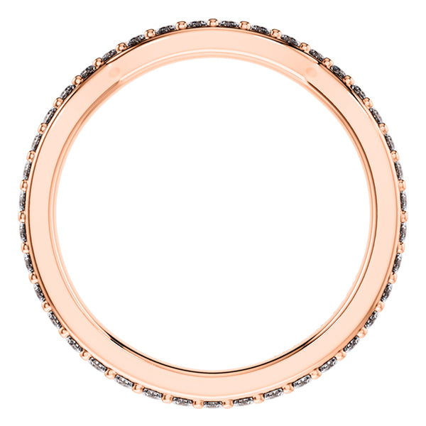 0.60ct Round Diamond Full Eternity Wedding Ring in 18ct Rose Gold