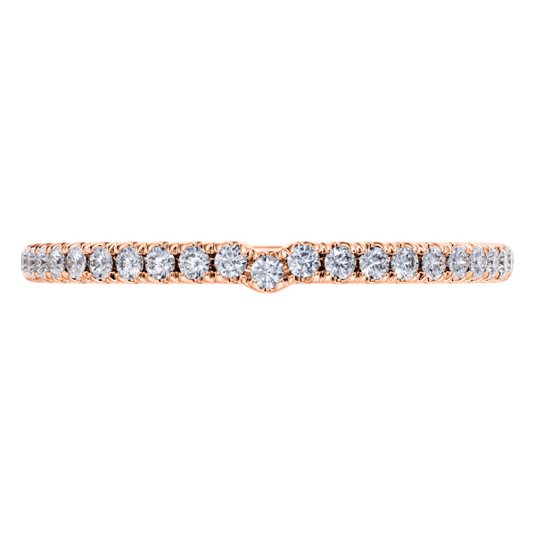 0.50ct Round Diamond Full Eternity Wedding Ring in 18ct Rose Gold