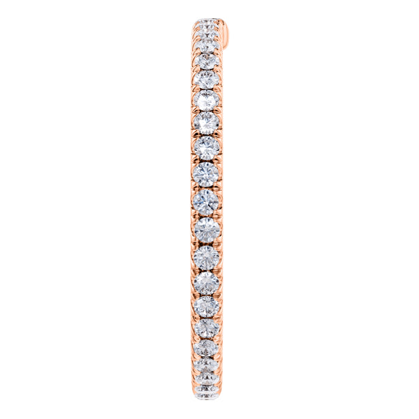 0.50ct Round Diamond Full Eternity Wedding Ring in 18ct Rose Gold