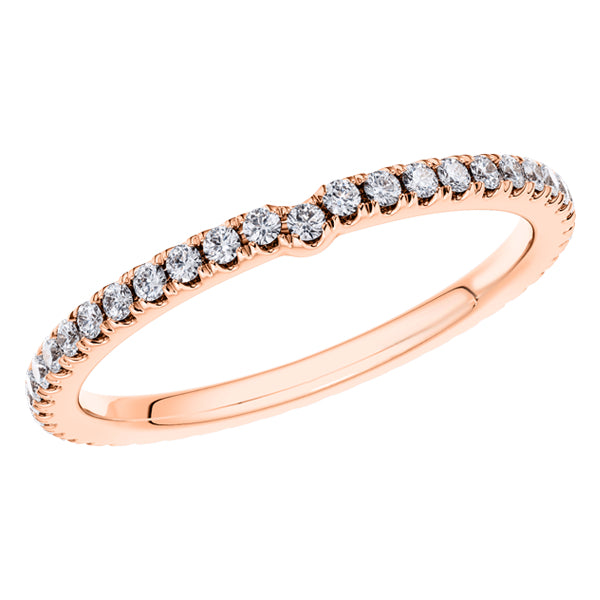 0.50ct Round Diamond Full Eternity Wedding Ring in 18ct Rose Gold