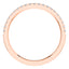 0.25ct Round Diamond Half Eternity Wedding Ring in 18ct Rose Gold