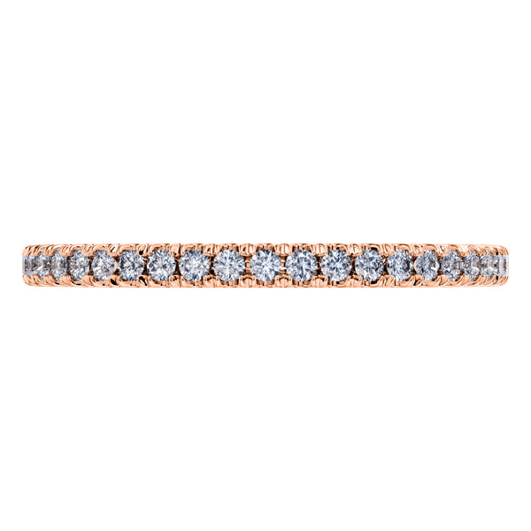 0.50ct Round Diamond Full Eternity Wedding Ring in 18ct Rose Gold