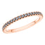 0.50ct Round Diamond Full Eternity Wedding Ring in 18ct Rose Gold