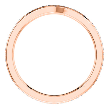 0.30ct Round Diamond Full Eternity Wedding Ring in 18ct Rose Gold