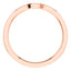 0.10ct Round Diamond Half Eternity Wedding Ring in 18ct Rose Gold