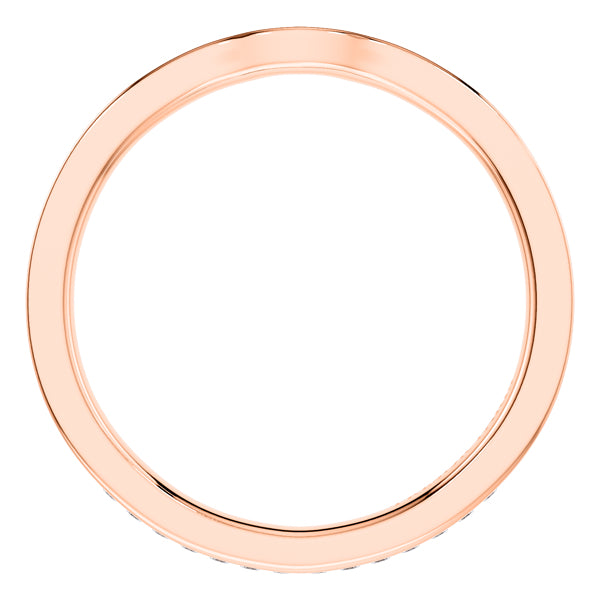 0.35ct Round Diamond Full Eternity Wedding Ring in 18ct Rose Gold