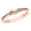 0.35ct Round Diamond Full Eternity Wedding Ring in 18ct Rose Gold