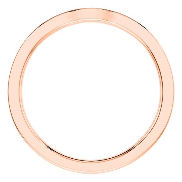 0.15ct Round Diamond Half Eternity Wedding Ring in 18ct Rose Gold