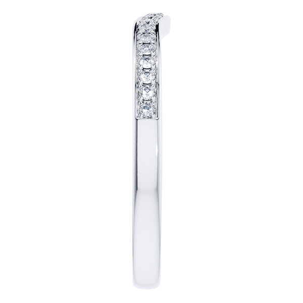 0.20ct Round Diamond Half Eternity Wedding Ring in Platinum