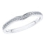 0.20ct Round Diamond Half Eternity Wedding Ring in Platinum