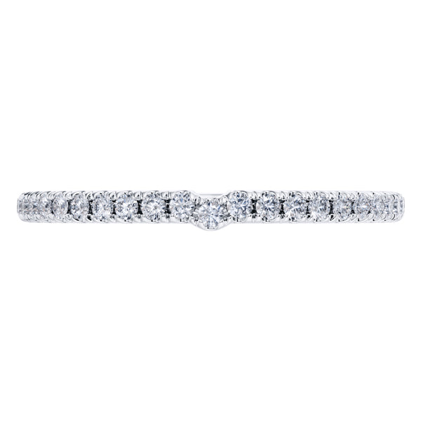 0.30ct Round Diamond Half Eternity Wedding Ring in Platinum