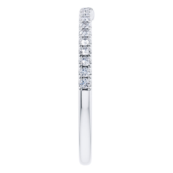 0.30ct Round Diamond Half Eternity Wedding Ring in Platinum