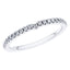 0.30ct Round Diamond Half Eternity Wedding Ring in Platinum