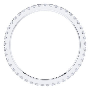 0.50ct Round Diamond Full Eternity Wedding Ring in Platinum