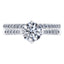 Platinum Round Brilliant 4 Claw Engagement Wedding Ring.