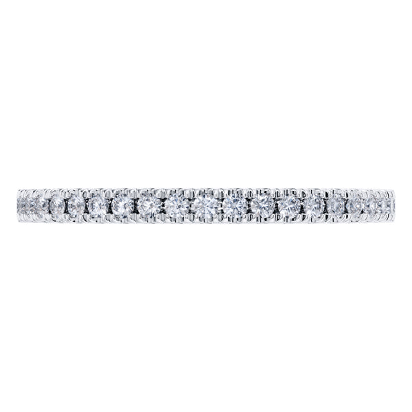 0.25ct Round Diamond Half Eternity Wedding Ring in Platinum