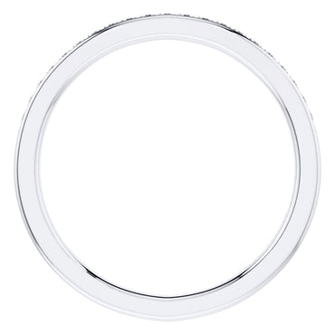 0.15ct Round Diamond Half Eternity Wedding Ring in Platinum