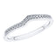 0.10ct Round Diamond Half Eternity Wedding Ring in Platinum