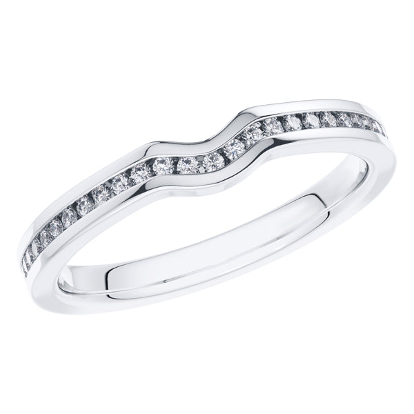 0.35ct Round Diamond Full Eternity Wedding Ring in Platinum