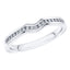 0.15ct Round Diamond Half Eternity Wedding Ring in Platinum