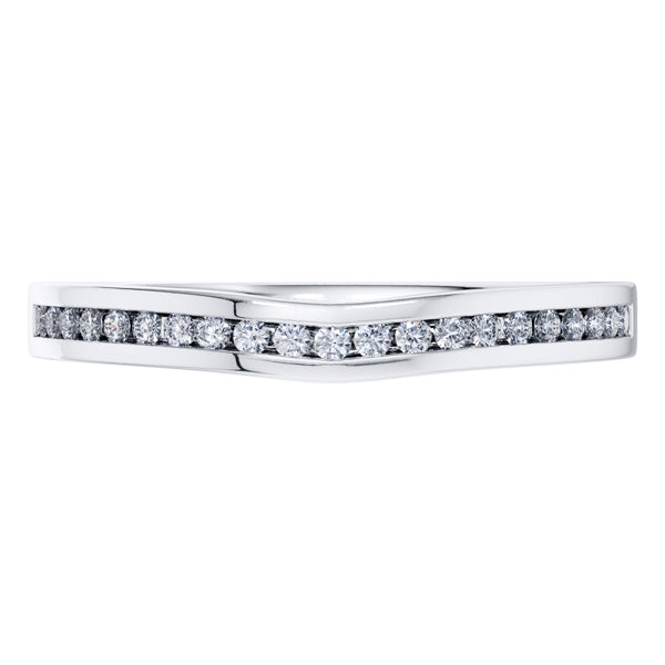 0.20ct Round Diamond Half Eternity Wedding Ring in Platinum