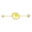 Rose Cut Yellow Sapphire & Slice of Diamond Bracelet in 18ct Yellow Gold