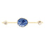 Rose Cut Blue Sapphire & Slice of Diamond Bracelet in 18ct Yellow Gold