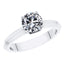 1.01ct F-VS2 Round Diamond Solitaire Engagement Ring in Platinum