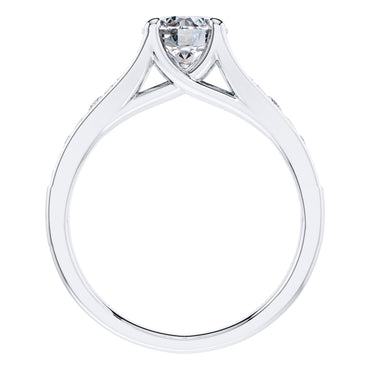 GIA Certified 1.40ct Round Diamond Engagement Ring in 18ct White Gold