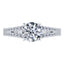 GIA Certified 1.32ct Round Diamond Engagement Ring in 18ct White Gold