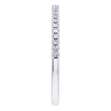 0.20ct Round Diamond Half Eternity Wedding Ring in 18ct White Gold