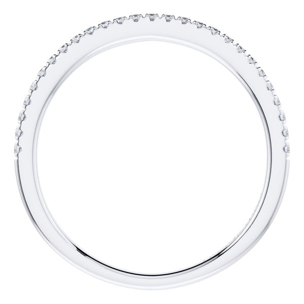 0.20ct Round Diamond Half Eternity Wedding Ring in 18ct White Gold