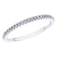 0.20ct Round Diamond Half Eternity Wedding Ring in 18ct White Gold