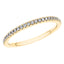 0.20ct Round Diamond Half Eternity Wedding Ring in 18ct Yellow Gold